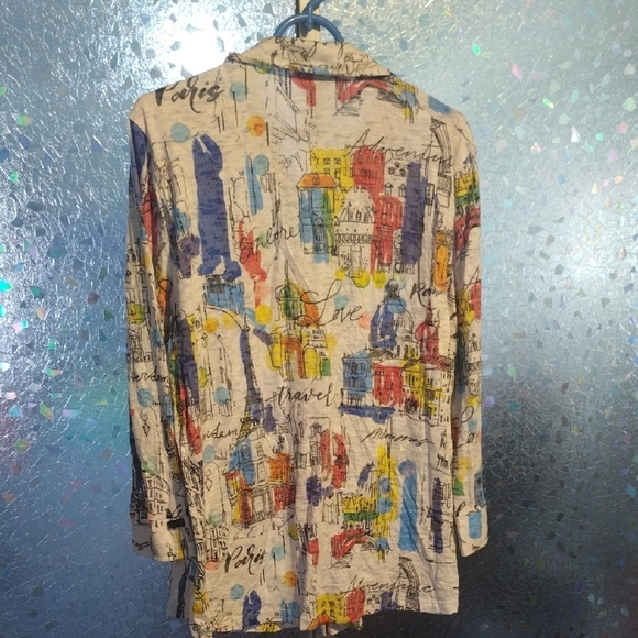 Ali Miles Multicolor City Abstract Shirt - Picture 12 of 16